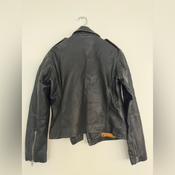 Topshop Faux Leather Biker Jacket - Picture 7 of 15